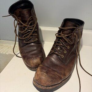 Frye men's tyler lace up brown boots